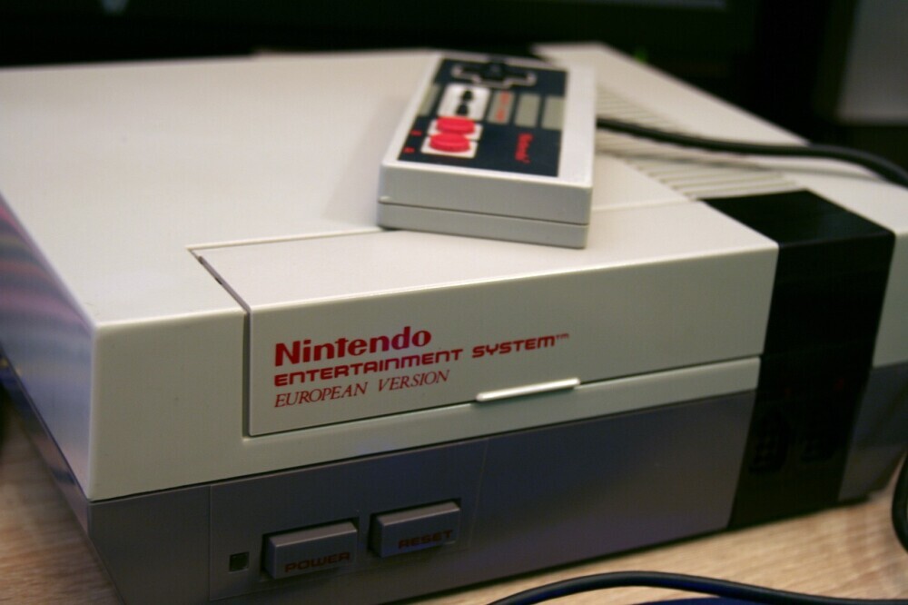 Nintendo Entertainment System retro gaming console