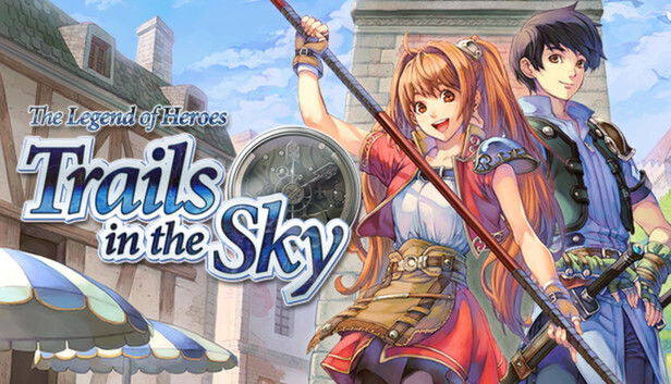 The Legend of Heroes Trails In the Sky Key Art with 2 characters including female protagonist Estrelle Bright